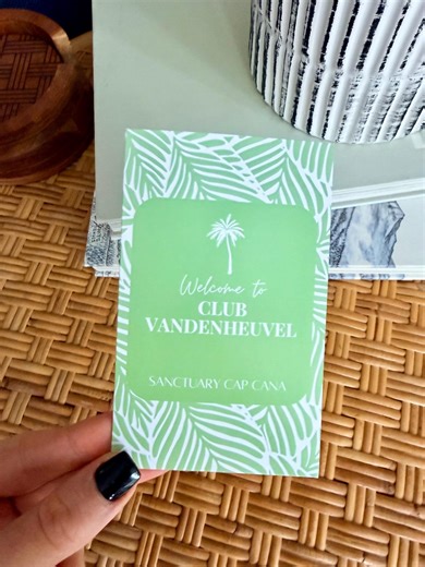 Tropical Hotel Key Card Holder for Weddings and Events | Editable Canva Template - Etsy