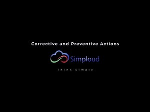 Simploud QMS - Corrective and Preventive Actions (CAPA)