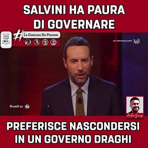 357K views · 3.7K reactions | Voi siete sicuri che Salvini abbia voglia di voto? Per me ha paura. Sa che, al governo, farebbe un disastro. Infatti, secondo me, alla fine appoggerà Draghi. Soprattutto se il suo voto sarà decisivo per farlo partire, e cioè se i M5S diranno no. (Ieri ad Accordi&Disaccordi) | Andrea Scanzi | Facebook