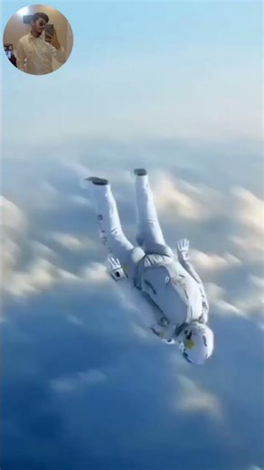 Highest Skydiving in space to Earth. #space #shorts