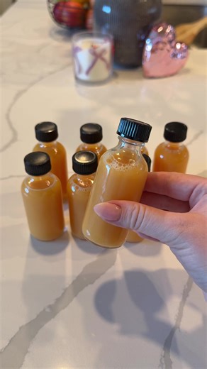Homemade Immune Booster Ginger Shots Recipe