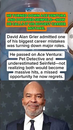 David Alan Grier Regrets Passing on Ace Ventura: Pet Detective and Doubting Seinfeld