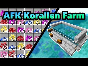 Minecraft AFK Korallenfarm Bauen | Schnell & Einfach | Tutorial Deutsch
