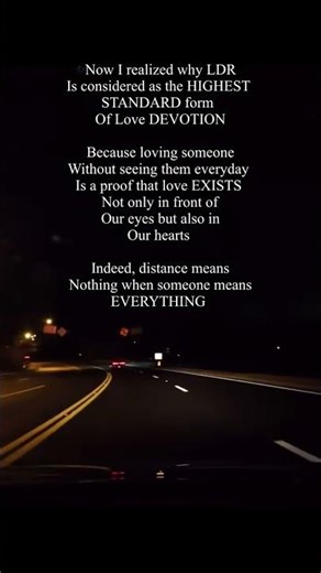 Now I realized why LDR is considered as the Highest Standard form of love Devotion
