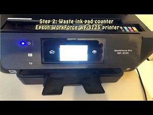 Reset Epson WorkForce WF 3725 Waste Ink Pad Counter