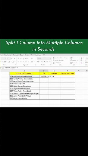 Excel Trick That Instantly Splits Data | TEXTSPLIT Function