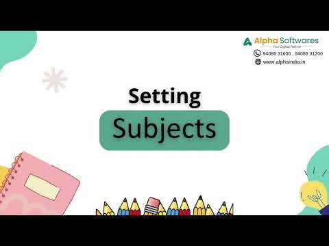Alpha Campus (Online ERP) - Subject Module | Best School, Classes & College ERP in India