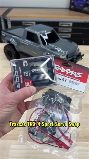 Getting this Traxxas TRX-4 Sport dialed in before it even touches the dirt. First upgrade: the Traxxas 600 high-torque servo paired with their BEC kit to make sure it gets the power it needs. The servo packs an all-aluminum case, metal gears, and a massive 600 oz-in of torque—perfect for serious crawling. The BEC kit is fully plug-and-play with a new receiver box cap and clear instructions. From start to finish, the install took less than 20 minutes. Now it’s ready for the trail. . . . #traxxas 