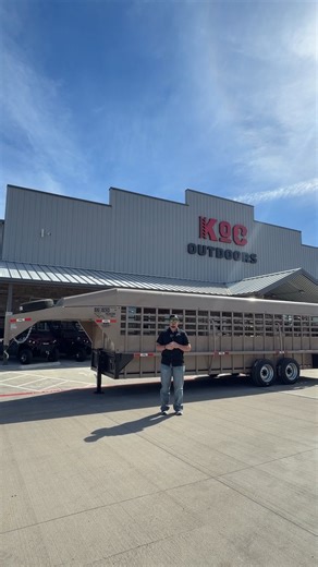 Finally back in stock 👀‼️ Trent walks us through the 2026 Big Bend 24' Full Top Gooseneck Livestock Trailer that everyone’s been asking for. Built with a full metal top, rubber cleated floor, rec tubing sides, heavy-duty axles, and smart gate layout, this trailer is designed for everyday livestock hauling and long days on the road. Durable, functional, and ready to work. If you’ve been waiting on a Big Bend, this one won’t last long. #KoCOutdoors #BigBendTrailers #LivestockTrailer #GooseneckTra