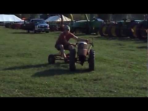 David Bradley "Super 3" walk behind tractor with riding sulky