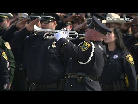 Taps played at funeral for fallen HPD sergeant
