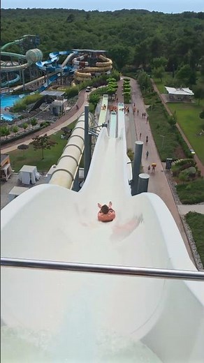Free Fall Water Slide at Aquapark Istralandia 🇭🇷