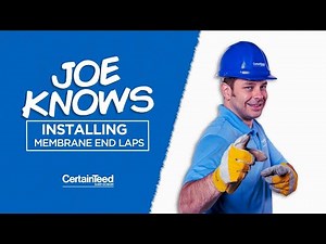 Commercial Roofing Construction Detail CT-22: Installing Membrane End Laps