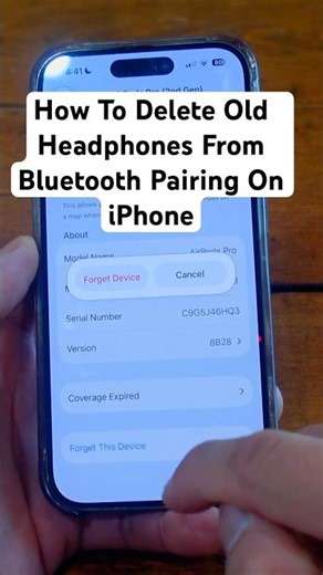 How To Delete Old Headphones From Bluetooth Pairing On iPhone 🎧📱