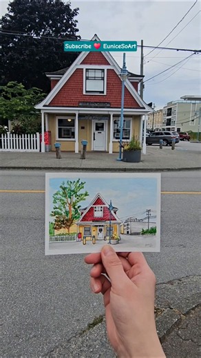 Unboxing Winsor & Newton watercolor postcard | England Art Mail Gallery #art #youtubeshorts