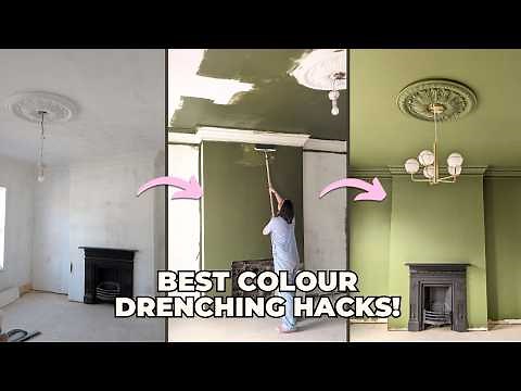 How to colour drench a room - DIY GUIDE for painting walls and ceilings ONE colour! | Sharn's House