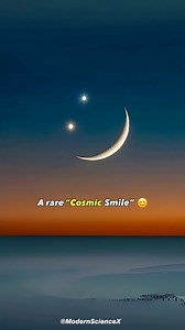 2.7M views · 55K reactions | Don’t miss this Rare Cosmic Smile  on April 25, 2025!On the early morning of April 25, just before sunrise, look east for a rare planetary alignment: Venus and Saturn will shine above a thin crescent Moon, creating a pattern that resembles a smiling face in the sky. #space #smile #universe #cosmos #fbreelsfypシ゚viralシ #viralpost2025 #reelsviralシfb #astronomy #astrophysics #spaceexploration #spacelover #skywatcher | Modern Sciencex | Facebook