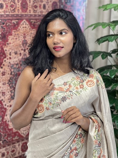 3.8K views · 14 reactions | Mirror & Digital Print Detailed Semi Tussar Saree SSN375 - https://aham.store/products/mirror-digital-print-detailed-semi-tussar-saree-ssn375 SSN380 - https://aham.store/products/mirror-digital-print-detailed-semi-tussar-saree-ssn380 SSN383 - https://aham.store/products/mirror-digital-print-detailed-semi-tussar-saree-ssn383 Don't Miss Out On Our Future Collections - Like This Video To Stay Updated! | Aham Designer Boutique | Facebook