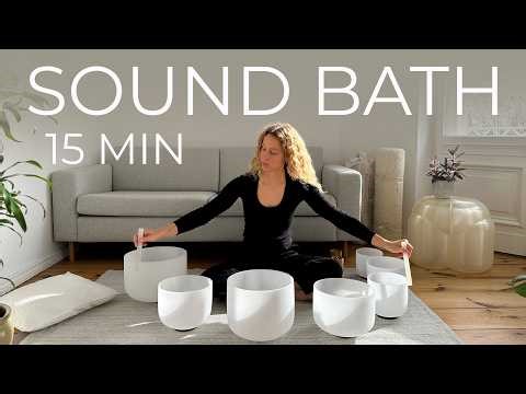 Singing Bowls Sound Bath for Relaxation | 15 Min Sound Healing Meditation