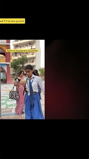 Teachers in first period 😆 VS in last period 🥺😆