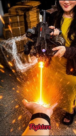 Fighters Laser And Water Blaster Dual Gun👽#shorts #ironman #superhero #superman #airsoft #toys #gun