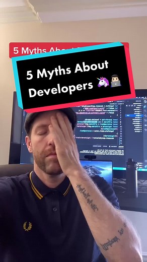 5 Myths About Developers 🦄👨🏻‍💻#coding #greenscreen #programming #programmer #developer #myth #TheChallengeAllStars