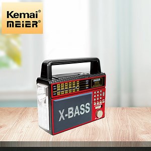 [Hot Item] Rechargeable Multi Band Radio Vintage Wireless Speaker Desk FM Radio Wooden Retro Radio with USB Player