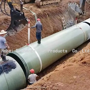[Hot Item] FRP Pipe Chemical Waste Ventilation Pipe Fittings Sand Pipe