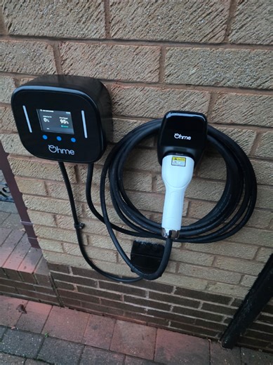 Electric vehicle charger installation ⚡️🚗👌 Ohme Home Pro 🏡 #electric #ev #charger #sparky #buisness