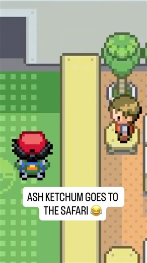 Gumbino on Instagram: "Ash Ketchum goes to the safari 😂 #pokemon #pokémon #ashketchum #pikachu #nintendo"