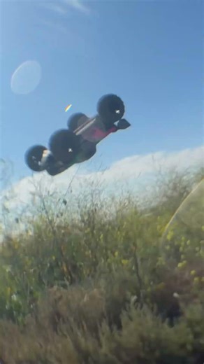 Son hitting that front flip with a mini kraton 3s. Nice break from drag racing