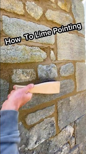 How to point a stone wall - lime mortar