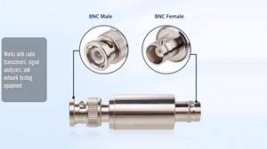 XRDS -RF 5dB 50 Ohm 2W Coaxial BNC Male to Female Attenuator, Ideal for Radio Communications, Signal Testing, and Network Analysis