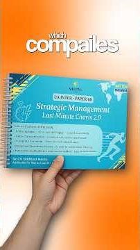 Revise entire SM easily with our resources | Strategic Management books | cainter sm | ca inter fmsm