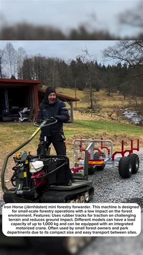 Iron Horse (Järnhästen) forestry mini forwarder#shortvideos #machinetechnology