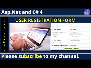 Registration Form In ASP.NET | How To Create User registration Form In ASP.NET