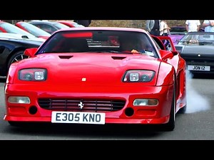 Koenig Ferrari Testarossa - sounds and wheelspins!