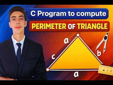 C Program to compute parameter of triangle 📐