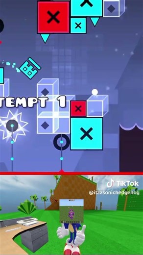 i play geometry dash