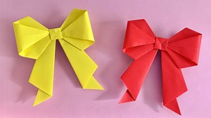 折り紙 簡単 可愛い リボン 折り方 Origami Easy Cute Bow Paper Craft DIY 쉬운 예쁜 리본 종이접기 – 折り紙チャンネル Origami Paper Craft