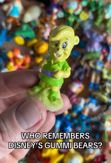 Who remembers the 1980’s cartoon Disney’s Gummi Bears? Found this one in a box of old toys in my parents attic 😊 #80skid #80stoys #80scartoons #retrotoys #childhoodmemories