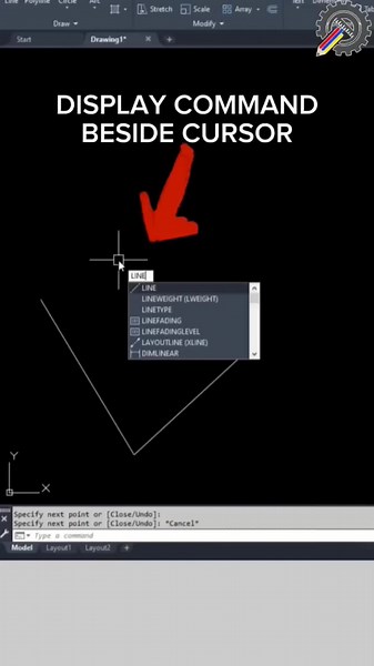 Autocad | Command not showing on screen #autocad #autocadtutorial