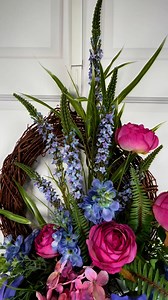 8.1K views · 112 reactions | What’s your favorite part when crafting your own silk flower door wreaths? Mine is trying new designs and using natural looking flowers. | Southern Charm Wreaths | Facebook