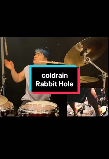 【また叩いた】coldrain - Rabbit Hole 《Drumcover》 ※足元映像付 フルver. → YouTube ドラムサポートのご依頼、DMやメールでお気軽にどうぞ！ #coldrain #drum #ドラム #叩いてみた