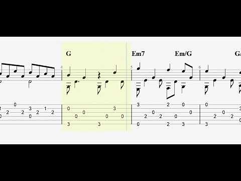 It Is Well With My Soul (When Peace Like a River) full tablature/sheet music solo fingerstyle guitar