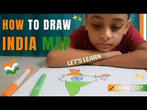 How to Draw India Map Step by Step | Easy for Kids