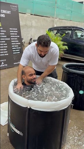 ICE BATH: BREATHE. STAY CALM. EMBRACE THE COLD. #icebath #hyrox #recoveryjourney