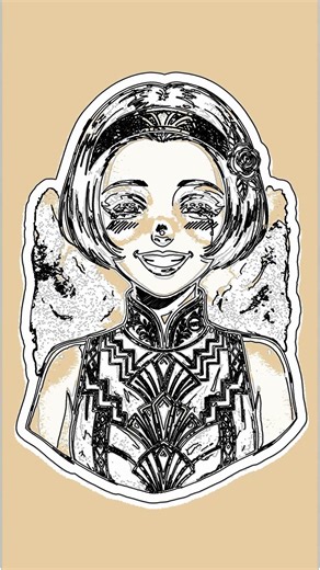 Easy Art Deco Girl Drawing: Step-by-Step!