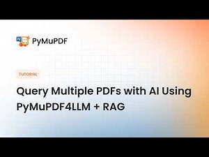 Query Multiple PDFs with AI Using PyMuPDF4LLM + RAG