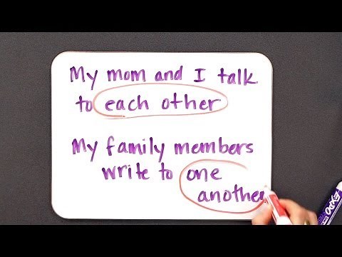 "Each Other" vs. "One Another" | Grammar Lessons